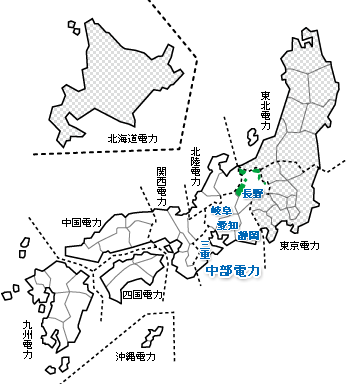 日本地図周波数50Hz60Hz地域分布